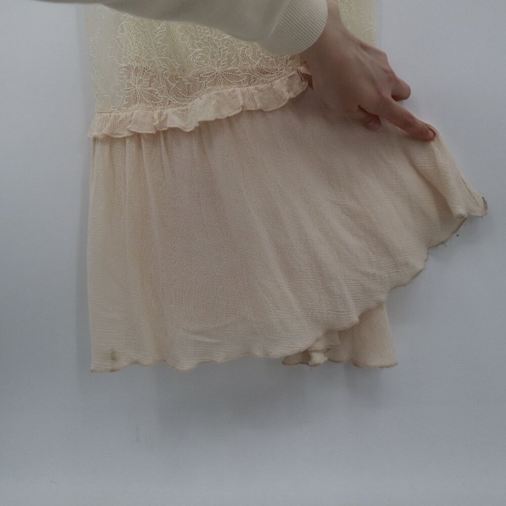 L Love Maxi Dress‎ Womens M Peach Fairycore Cottagecore Boho Romantic Ethereal - Picture 11 of 16